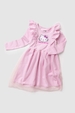 Conjunto Feminino Infantil Babados - Hello Kitty